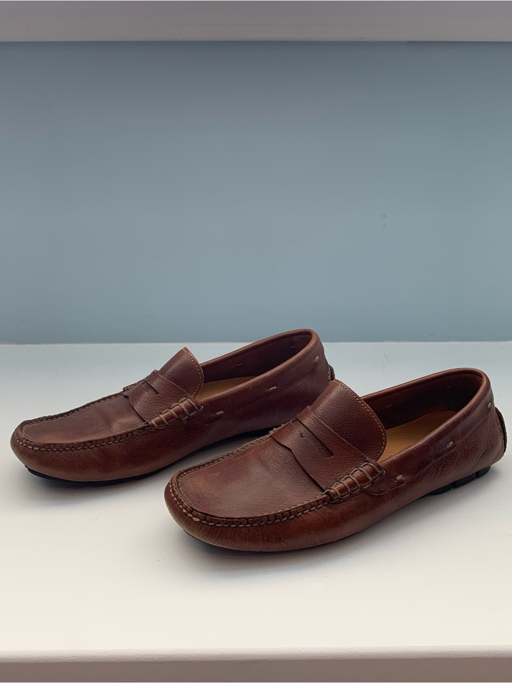Men's Cole Haan/Nike Air Tan Leather Dress Shoes - Classic Style